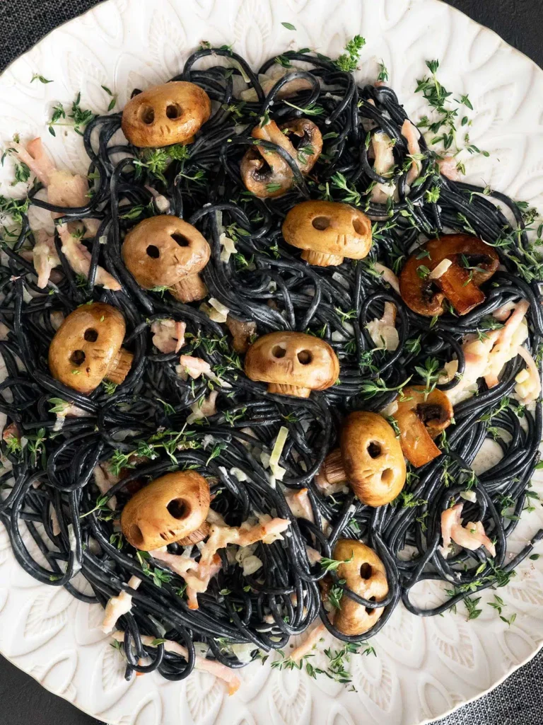 Halloween appetiser - Skull pasta